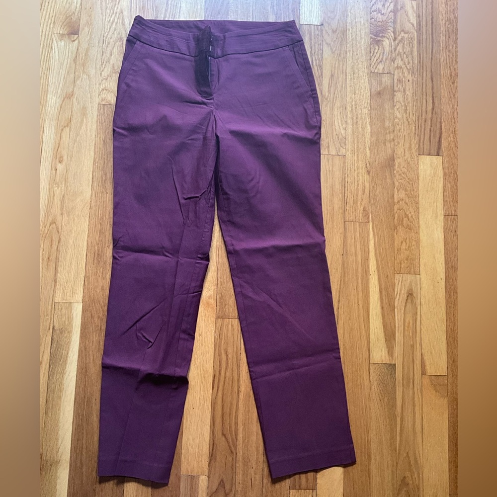 Worthington burgundy Straight Leg Pants